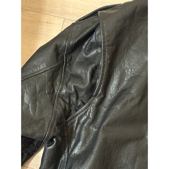 Vintage RGC Men’s Size 52 Black Leather Motorcycle Biker Jacket - Picture 8 of 12